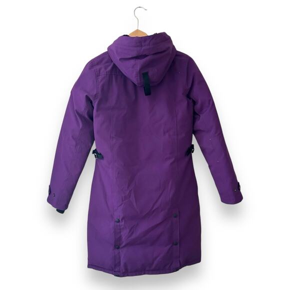 Canada Goose Kensington Parka Down Coat Jacket Purple Small Women’s - Picture 13 of 16